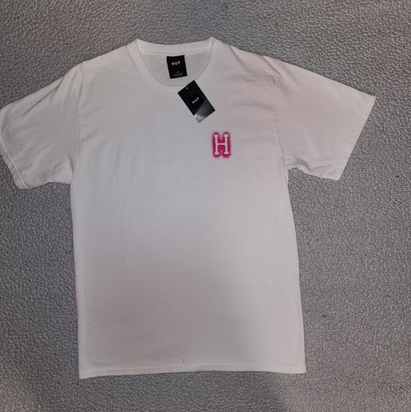 NWT Dolls Kill , Huff a, White And Hot Pink , Hand Dyed Teeshirt - Picture 13 of 15